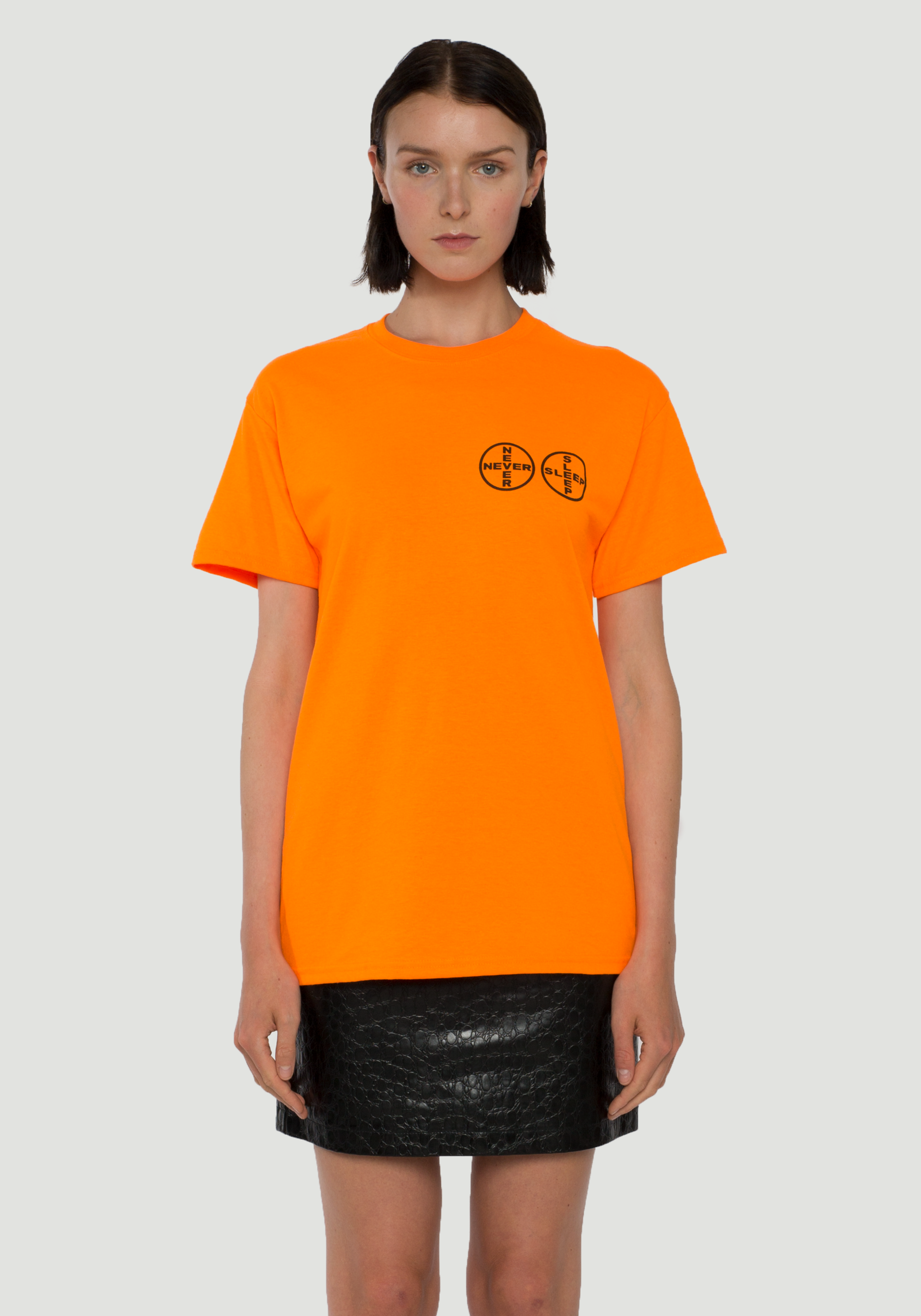 Never Sleep T-Shirt Orange