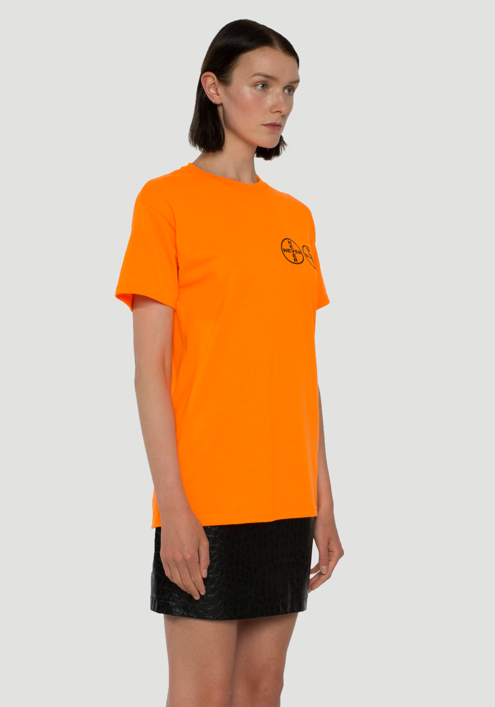 Never Sleep T-Shirt Orange