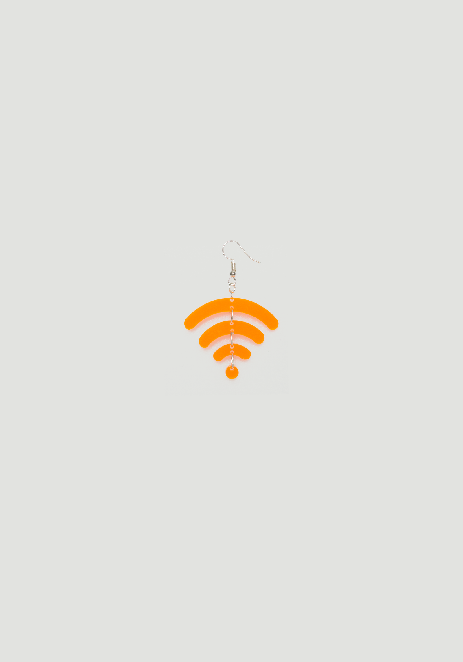 Wi-Fi Earrings Neonorange Small