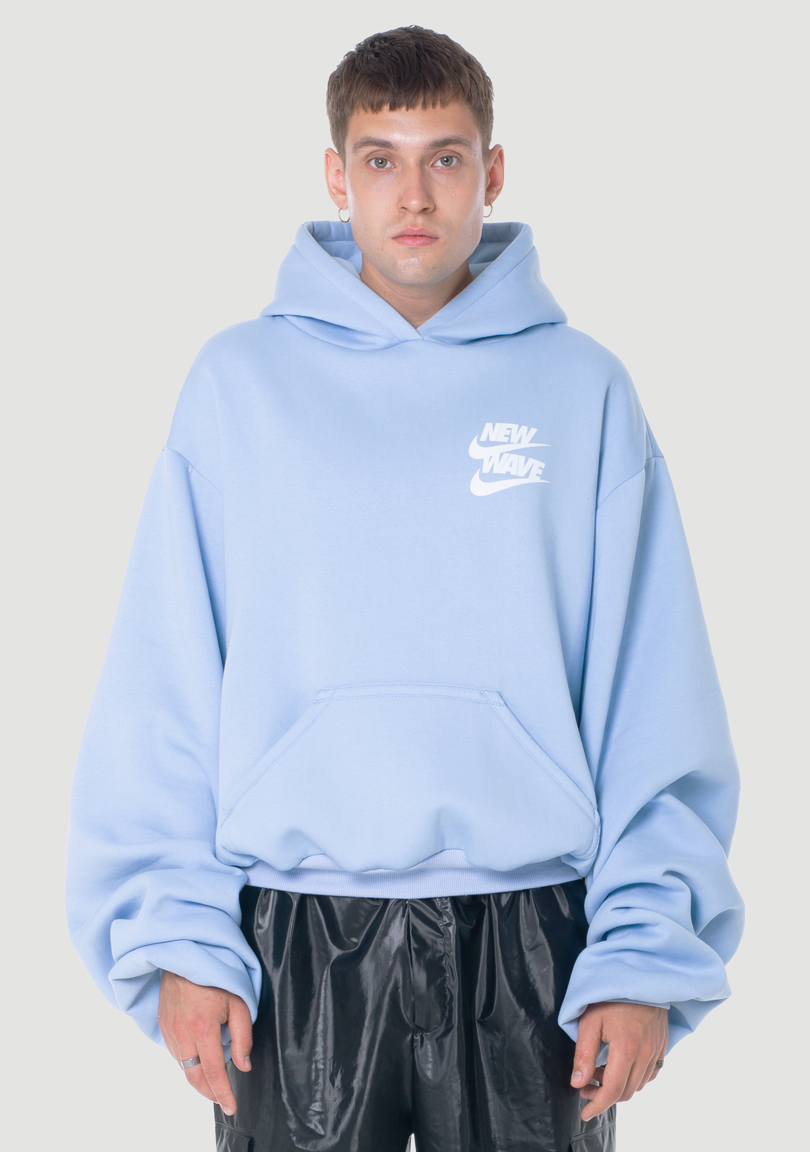 New Wave Sky Blue Hoodie