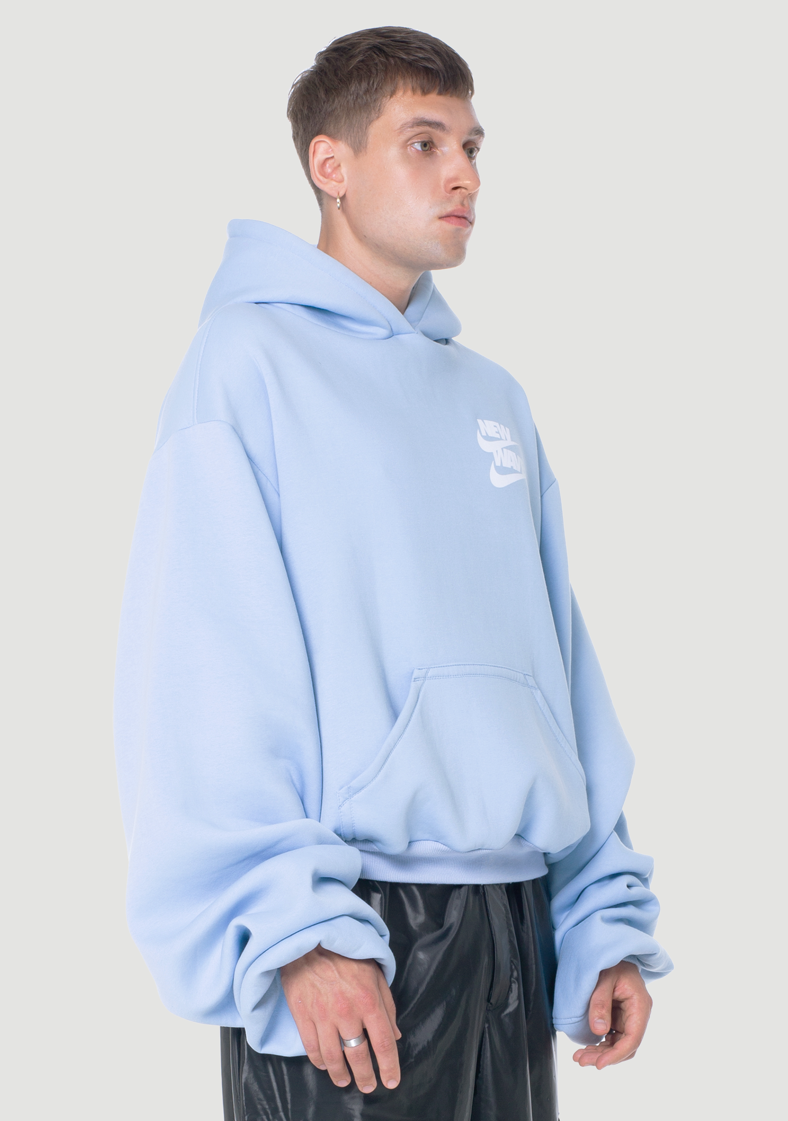 New Wave Sky Blue Hoodie