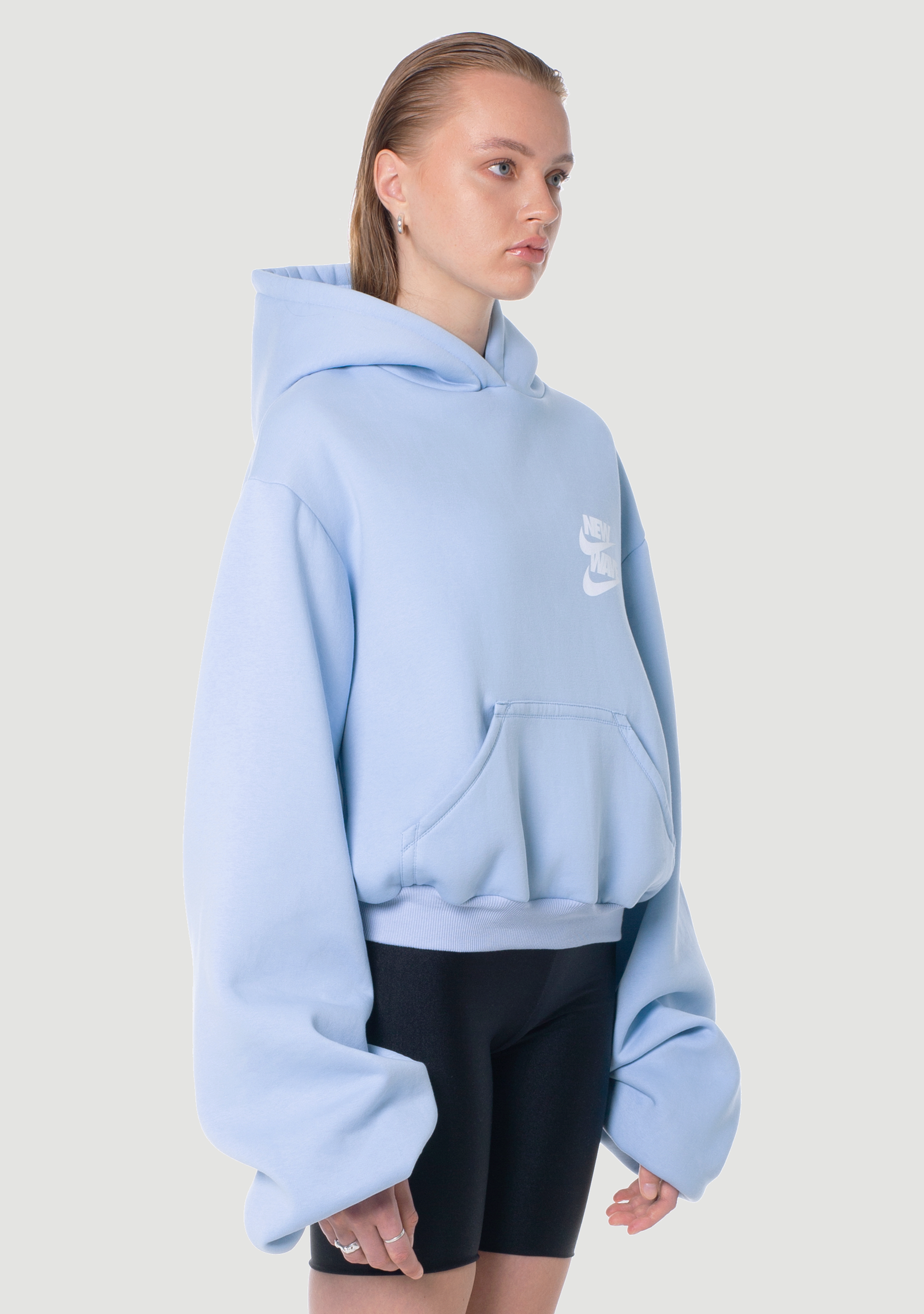 New Wave Sky Blue Hoodie