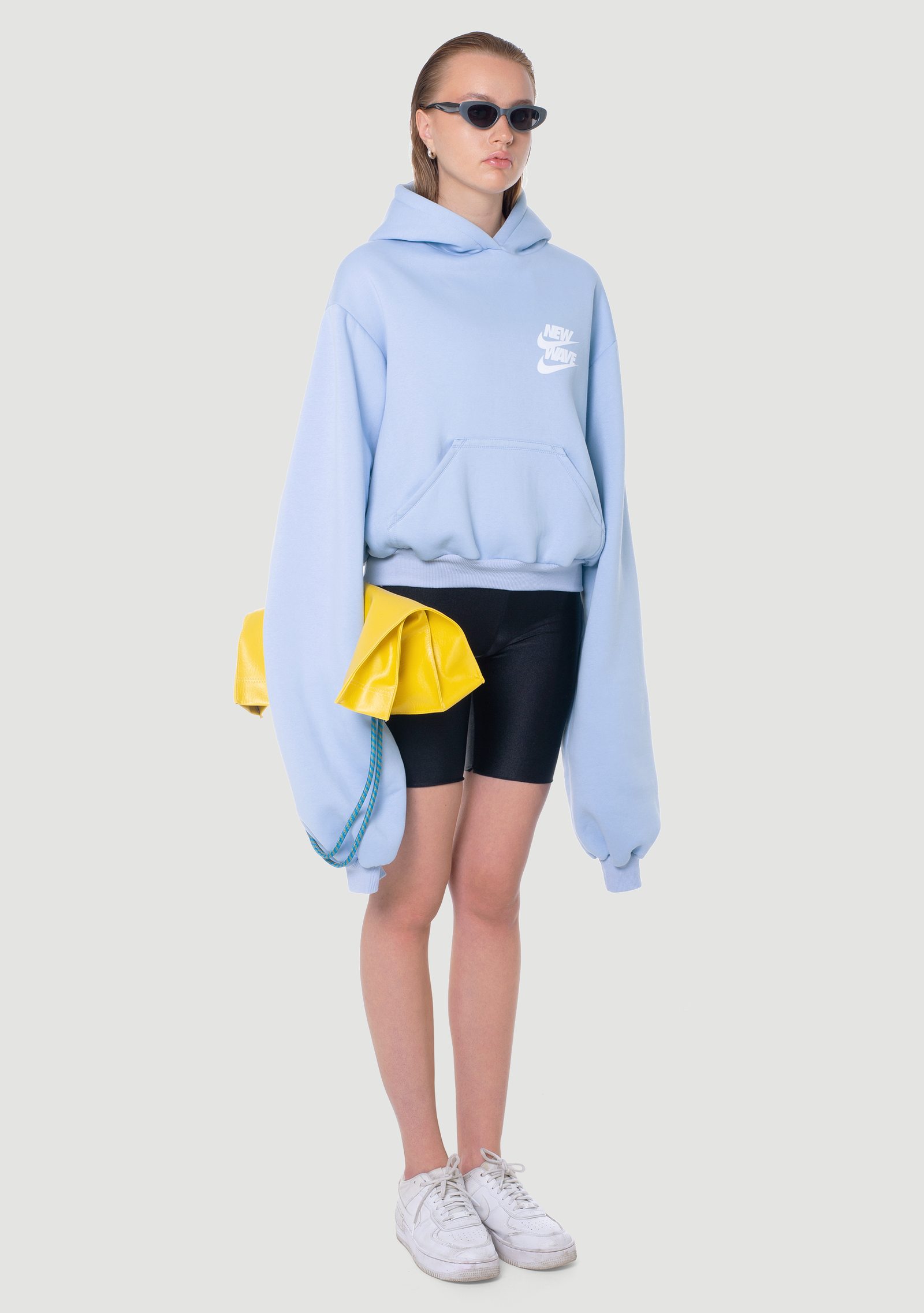 New Wave Sky Blue Hoodie